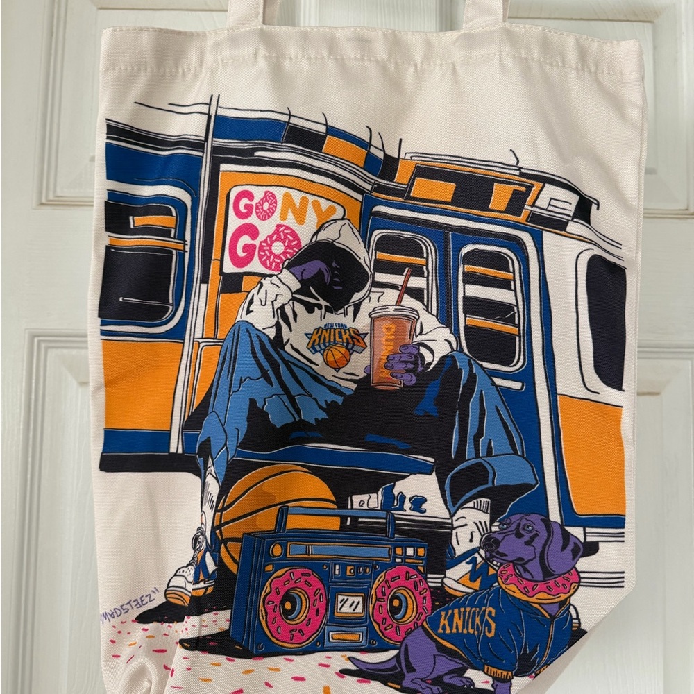 Limited Edition Knicks Dunkin’ Graphic Tote Bag